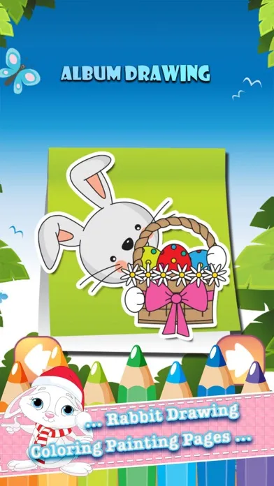 Coloring Book Rabbit Drawing Pages - free learning painting cool games for the kids girls 스크린샷