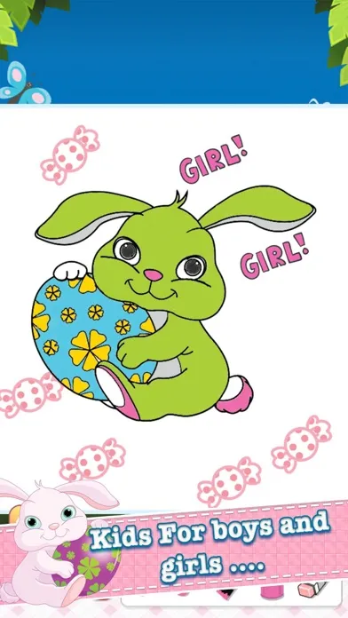 Coloring Book Rabbit Drawing Pages - free learning painting cool games for the kids girls 스크린샷