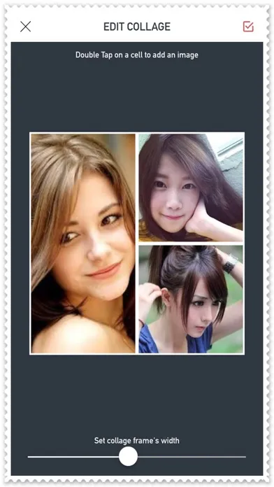 Tangkapan layar Cute Camera Editor - picture collage effects plus photo yourself & best blender mix pic with filters and mirror