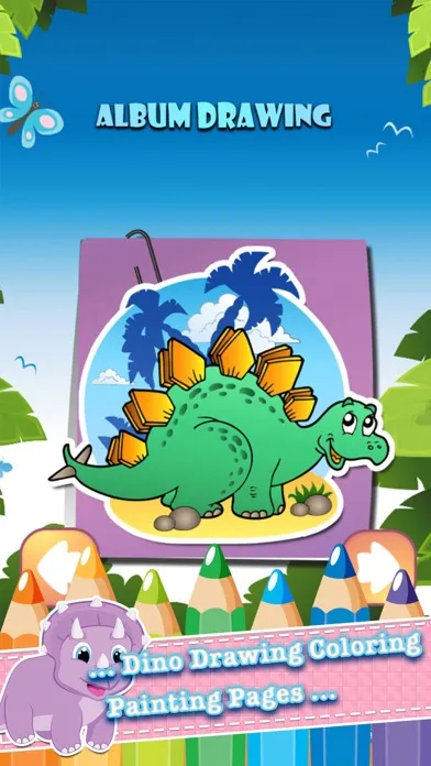 Dino Drawing Coloring Book Painting Pages Screenshots