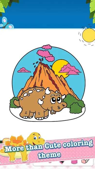 Dino Drawing Coloring Book Painting Pages Screenshots