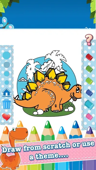Dino Drawing Coloring Book Painting Pages Screenshots