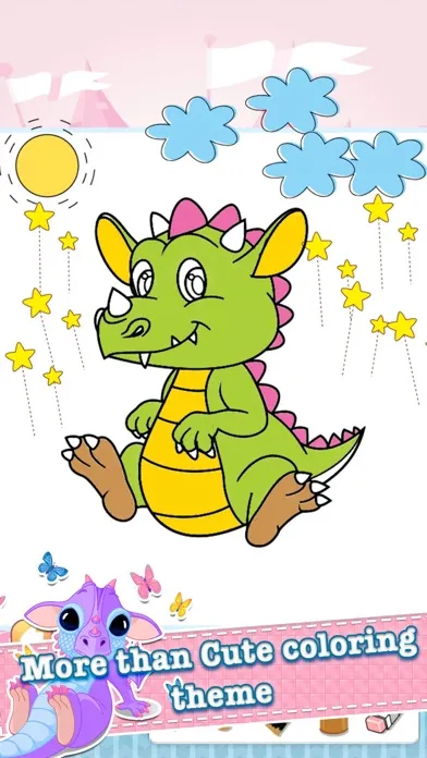 Dragon Drawing Coloring Book - Cute Caricature Art Ideas pages for kids Screenshots