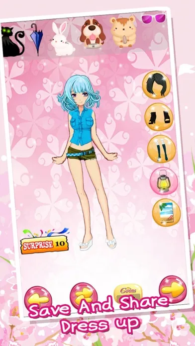 Ảnh chụp màn hình của Dress Up Games For Teens Girls & Kids Free - the pretty princess and cute anime beauty salon makeover for girl
