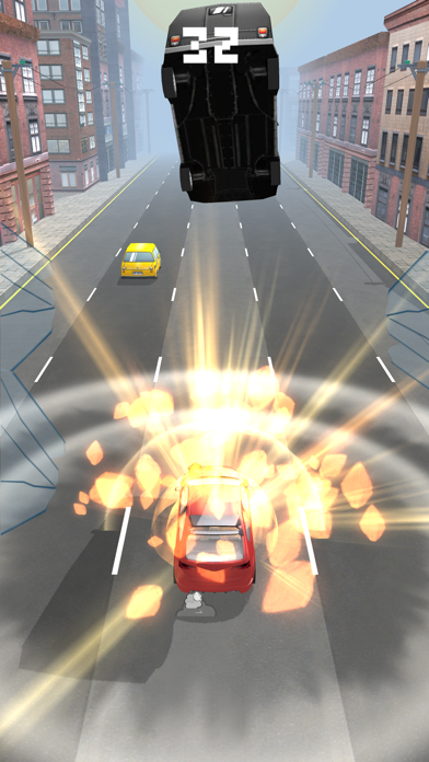 Tangkapan skrin fast car race accident driving extreme racing game