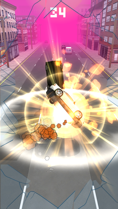 Tangkapan skrin fast car race accident driving extreme racing game