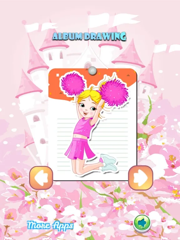 Little Girls Drawing Coloring Book - Cute Caricature Art Ideas pages for kids iPad  Ekran Görüntüleri