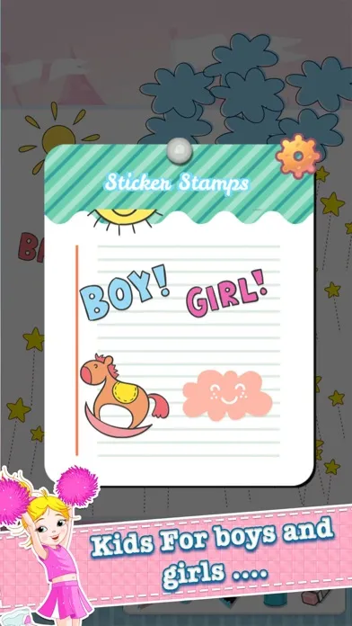 Little Girls Drawing Coloring Book - Cute Caricature Art Ideas pages for kids Ekran Görüntüleri