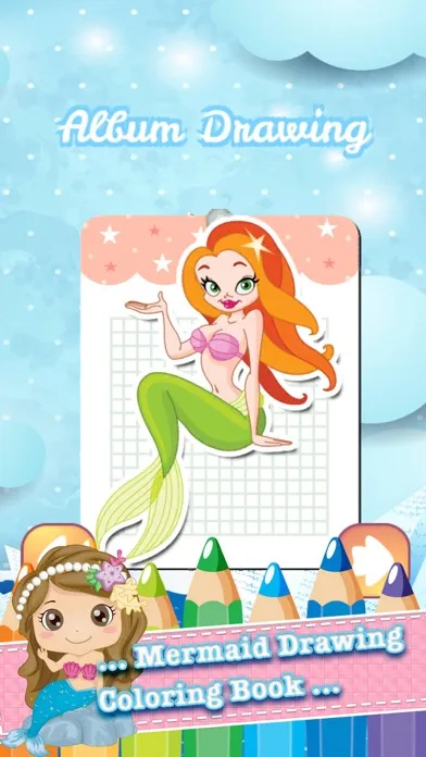 ภาพหน้าจอของ Mermaid Coloring Book Learning Games For Kids 4 th