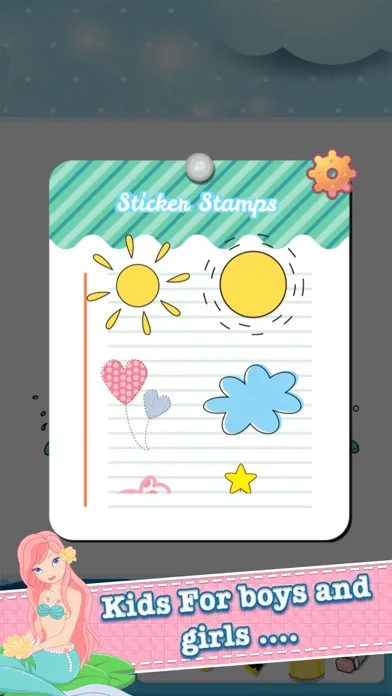 ภาพหน้าจอของ Mermaid Coloring Book Learning Games For Kids 4 th