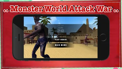 Tangkapan skrin Monster World Attack War - free game first most fun for person