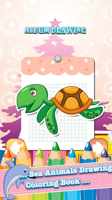 تصاویر Sea Animals Drawing Coloring Book - Cute Caricature Art Ideas pages for kids