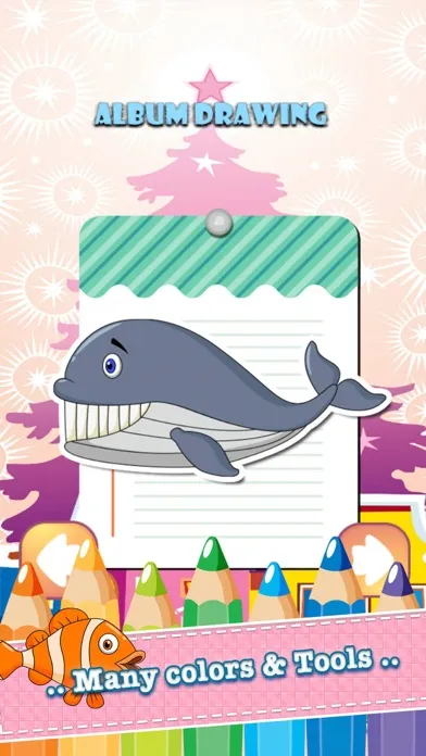 تصاویر Sea Animals Drawing Coloring Book - Cute Caricature Art Ideas pages for kids