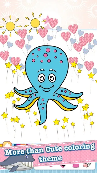 تصاویر Sea Animals Drawing Coloring Book - Cute Caricature Art Ideas pages for kids