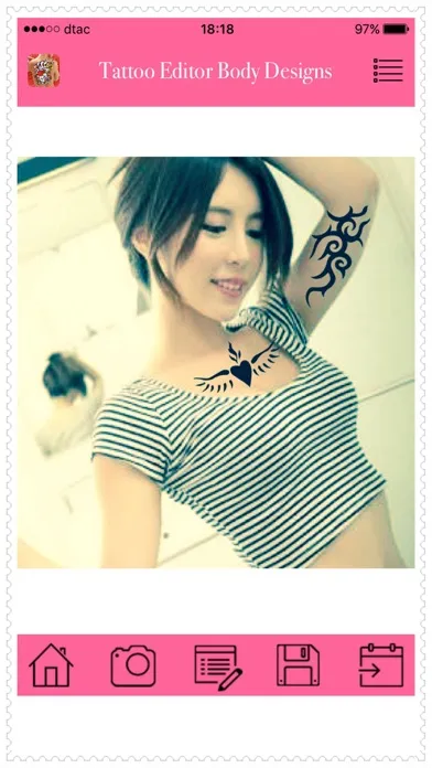 تصاویر Tattoo Editor Body Design