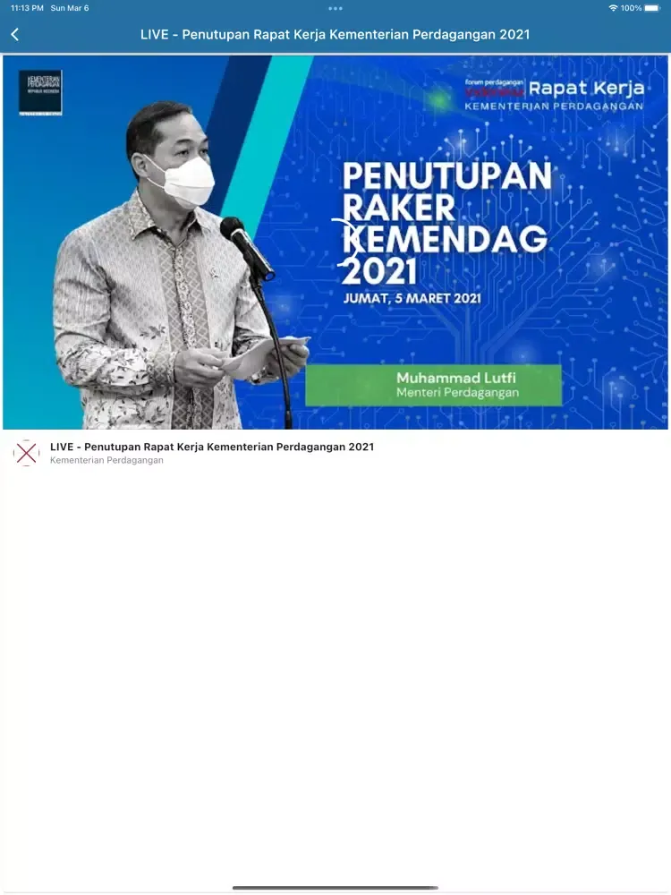 Captures d'écran de Raker Kemendag 2022 iPad 