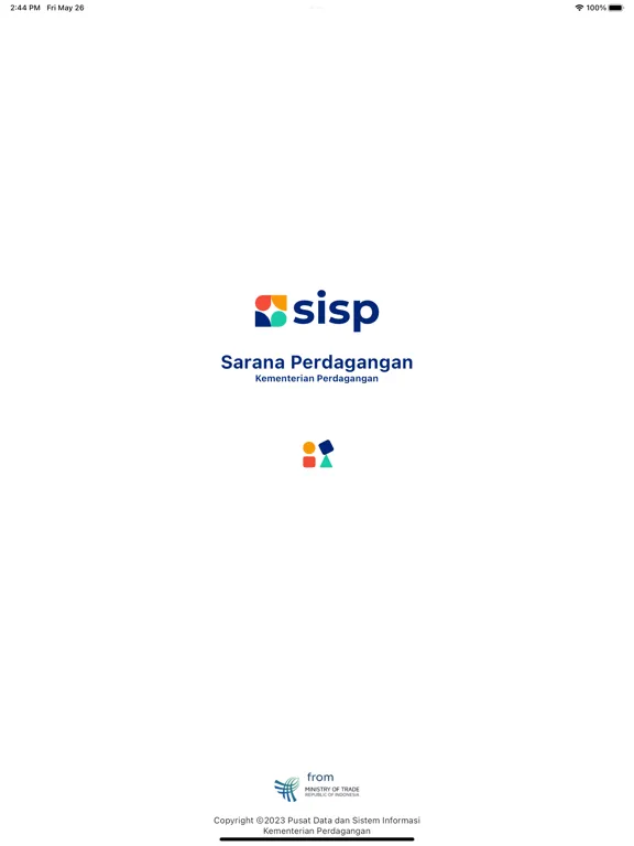 صور SISP Kemendag iPad 