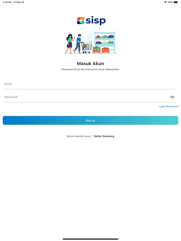 صور SISP Kemendag iPad 