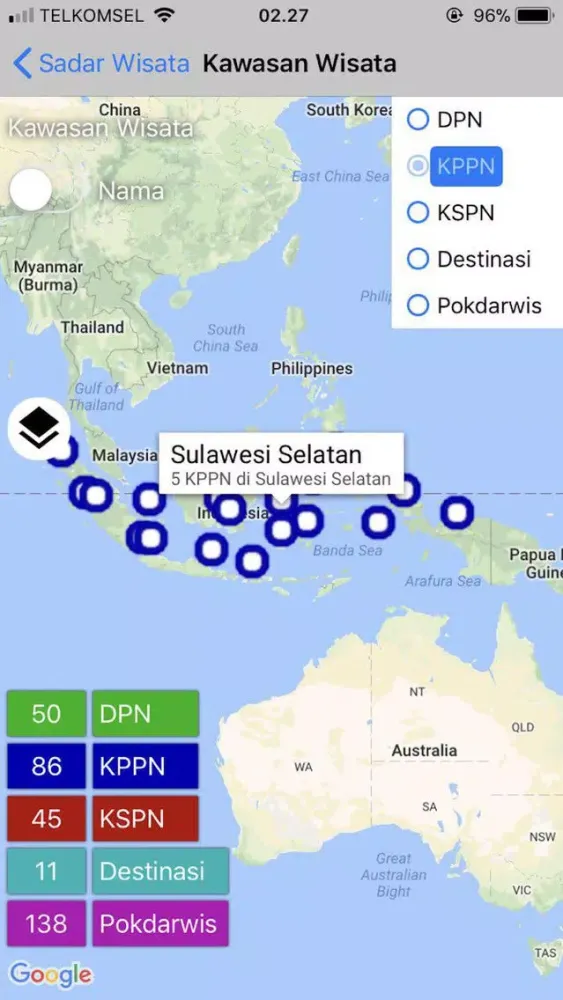 Zrzuty ekranu Sadar Wisata