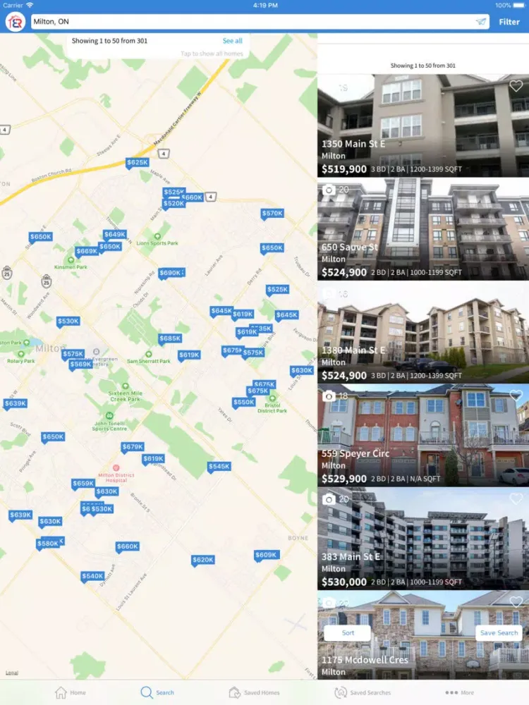Homezvilla Real Estate iPad  スクリーンショット