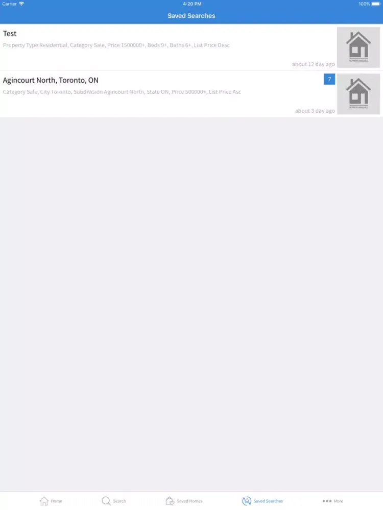 Homezvilla Real Estate iPad  スクリーンショット