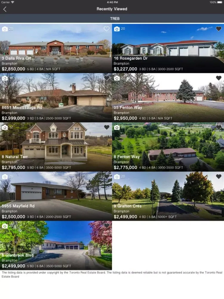 صور Toronto & GTA Listing Finder iPad 