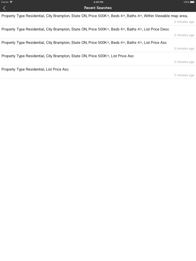 صور Toronto & GTA Listing Finder iPad 
