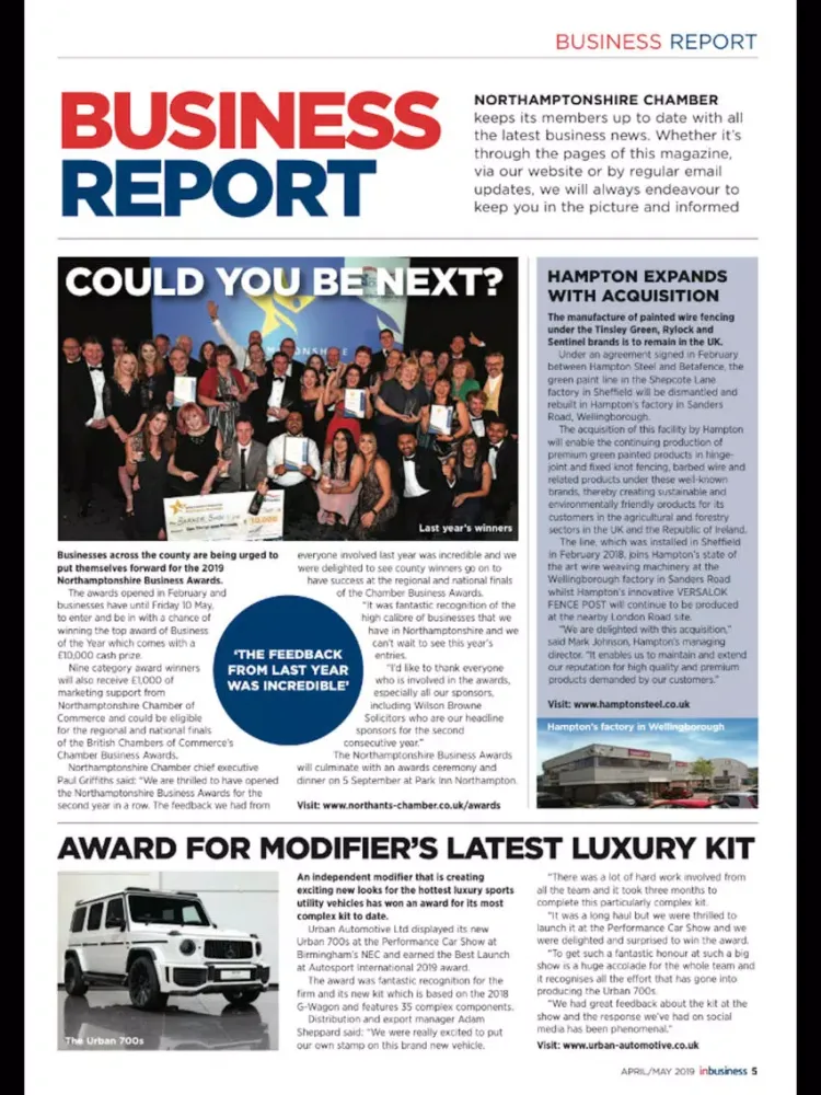Inbusiness Northamptonshire iPad  Ekran Görüntüleri