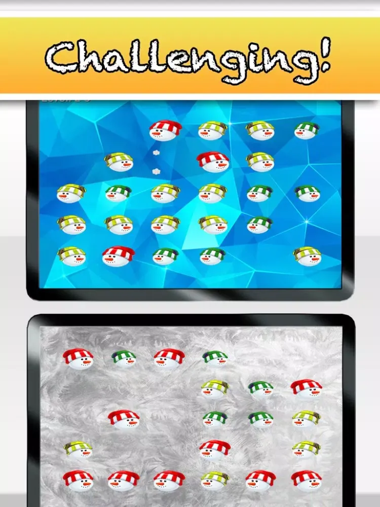 Tangkapan layar Frozen Snowman Pop - Fall In Love With This Free Winter Puzzle Game! iPad 