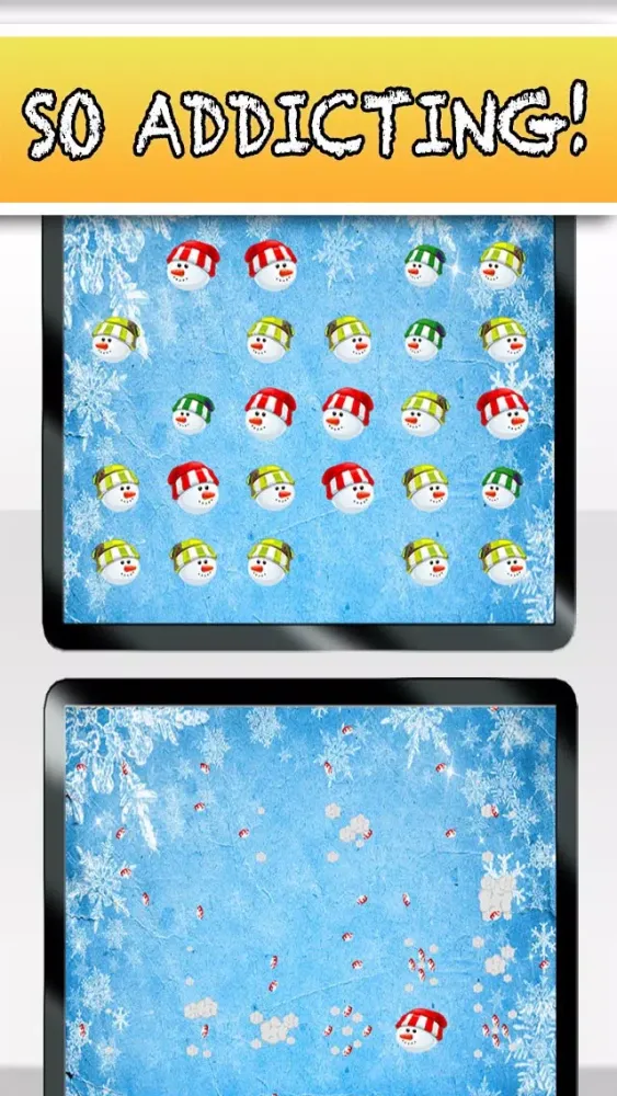 Tangkapan layar Frozen Snowman Pop - Fall In Love With This Free Winter Puzzle Game!