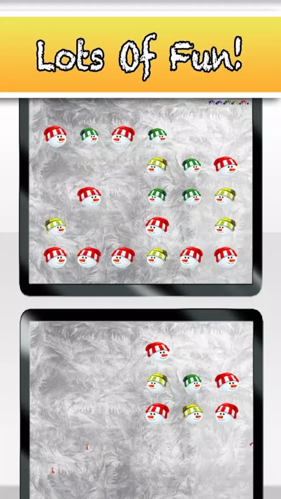 Tangkapan layar Frozen Snowman Pop - Fall In Love With This Free Winter Puzzle Game!