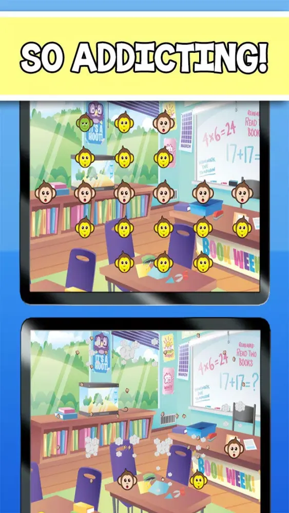 Monkey School Mania - Fun Chain Reaction Puzzle Pop Game Free For Kids应用截图