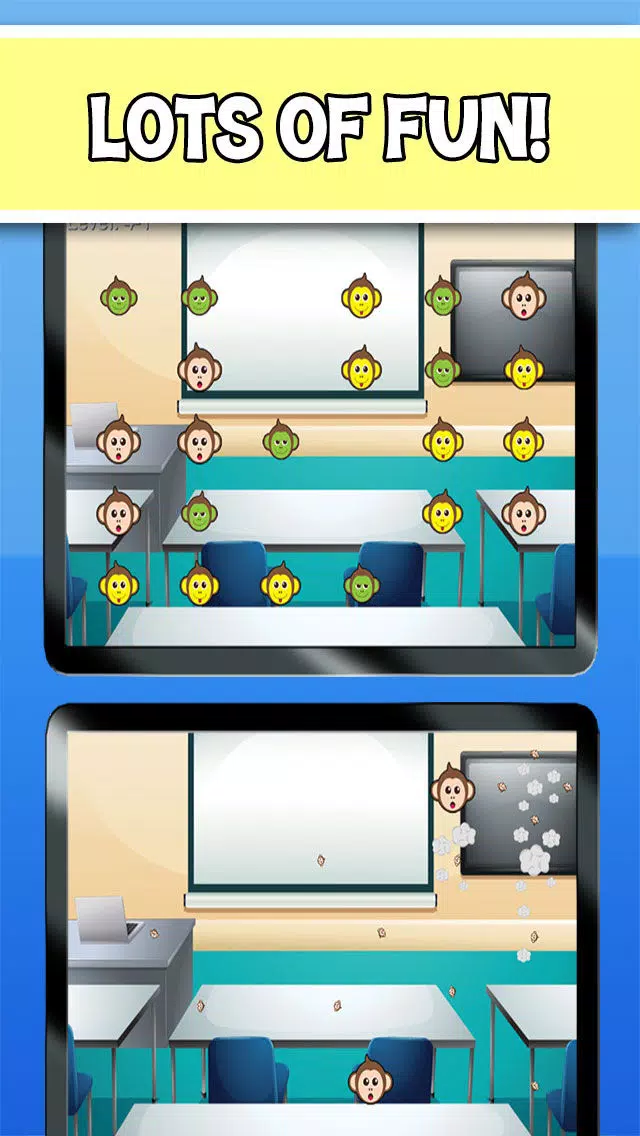 Monkey School Mania - Fun Chain Reaction Puzzle Pop Game Free For Kids スクリーンショット