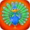 Peacock Pop - Free Fun Cute Puzzle Game!