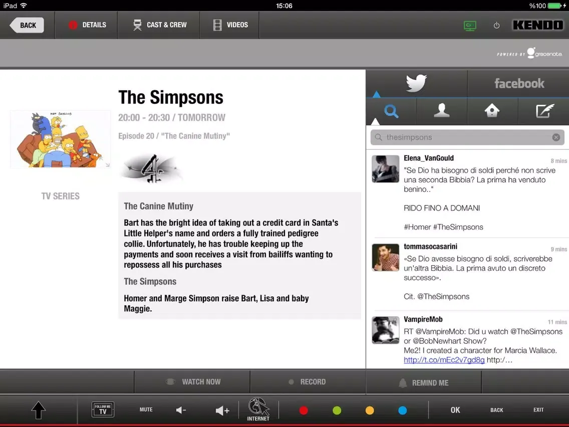 Capturas de tela do Kendo Smart Center iPad 