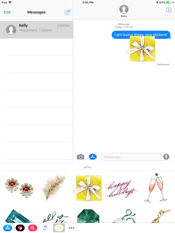 Kendra Scott Stickers iPad  Screenshots