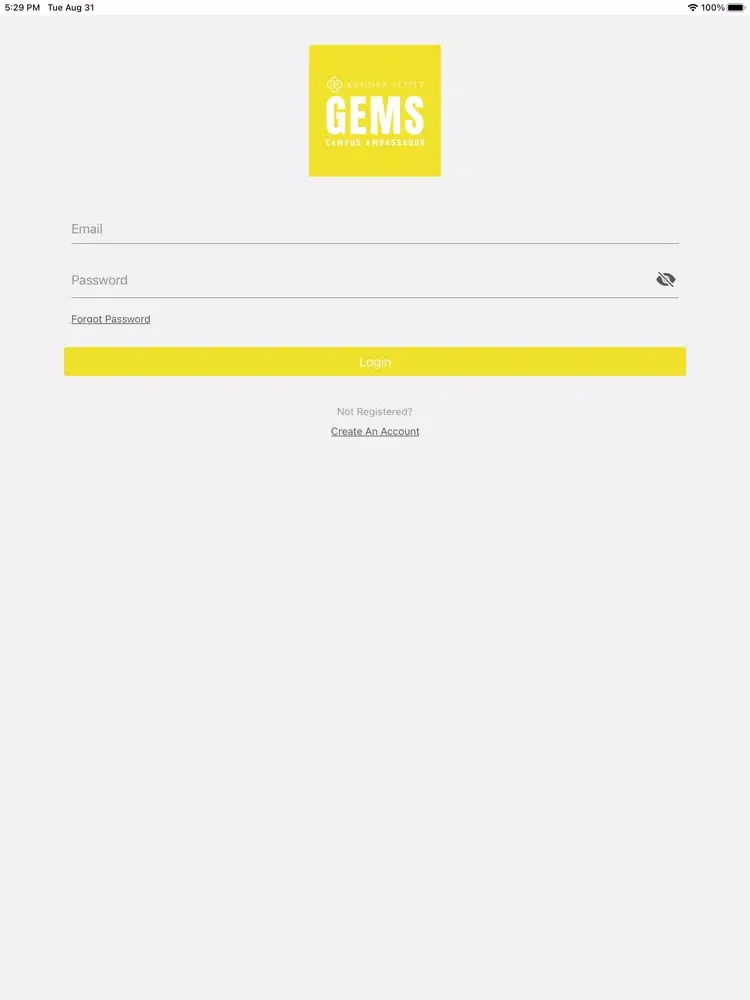 Tangkapan layar Kendra Scott Campus Gems iPad 
