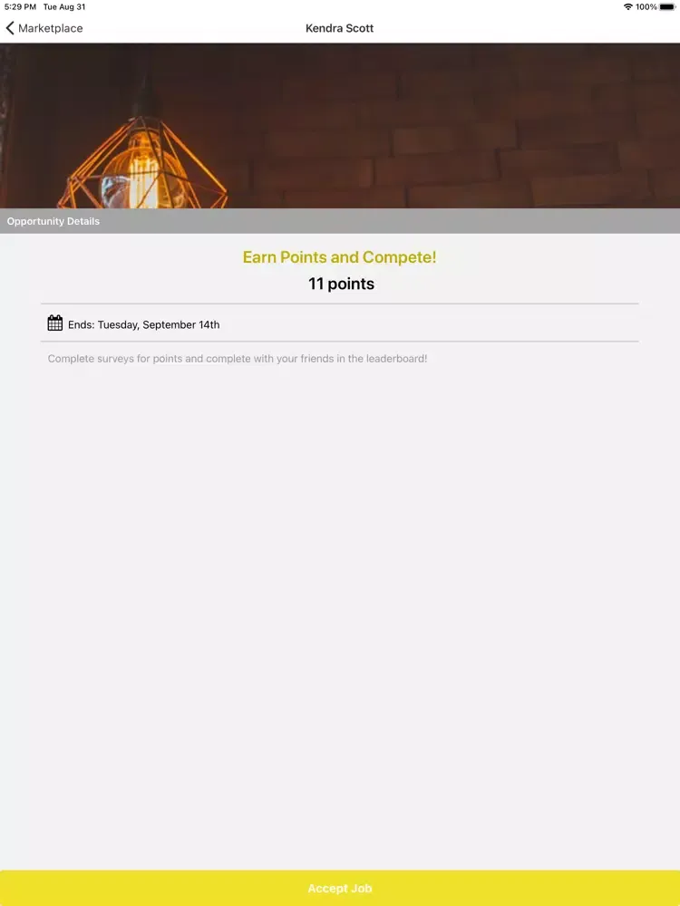 Tangkapan layar Kendra Scott Campus Gems iPad 