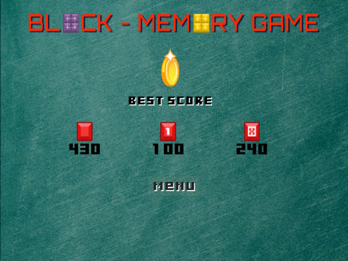 Block memory game for cognitive essential iPad 应用截图