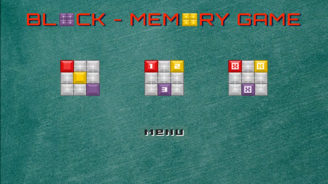 Block memory game for cognitive essential应用截图