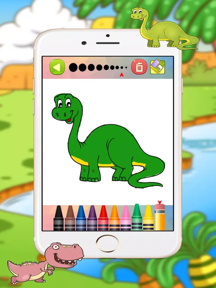 Dinosaur Coloring Sheets Pages for Toddler iPad  스크린샷