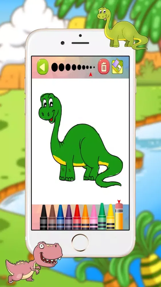 Dinosaur Coloring Sheets Pages for Toddler 스크린샷