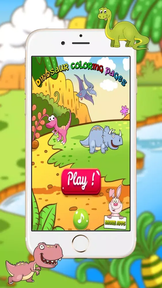 Dinosaur Coloring Sheets Pages for Toddler 스크린샷