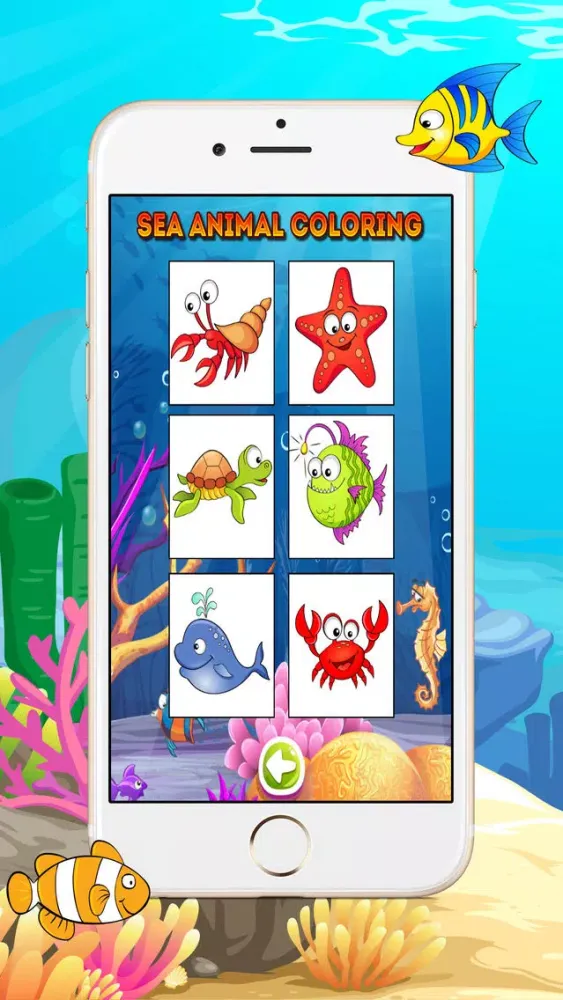 Sea Animals Underwater World Zen Coloring Book應用截圖