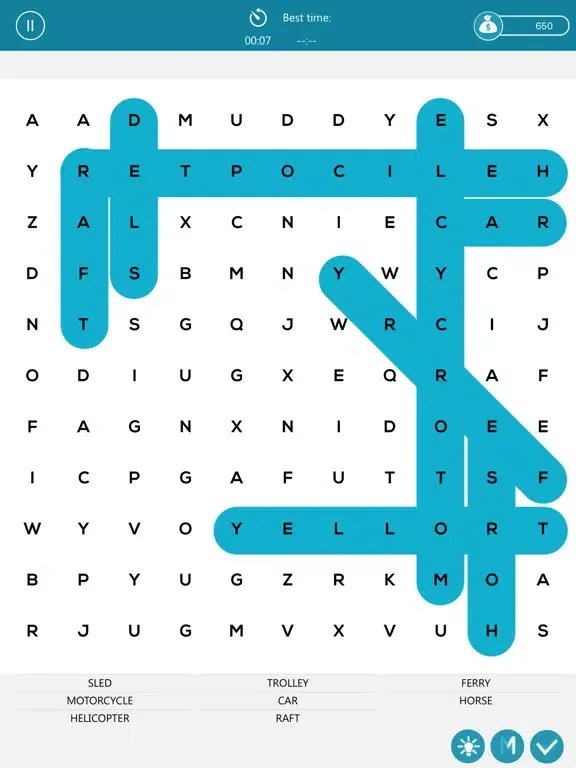 Zrzuty ekranu List of Sight Good Vocabulary Secret Words Search iPad 