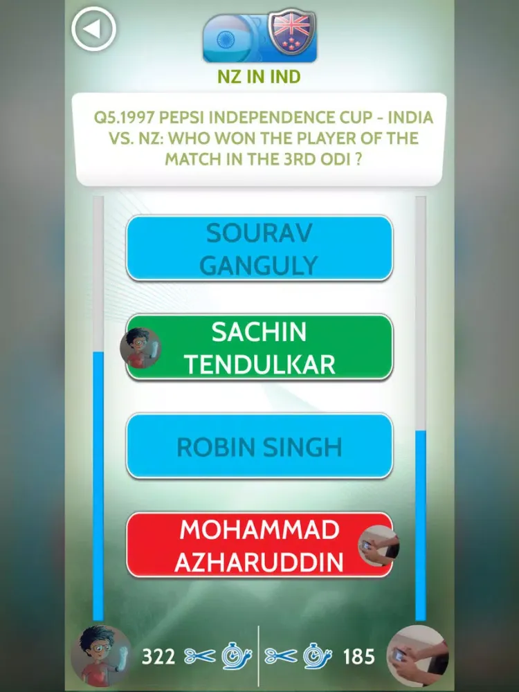 SPIN.a.4 Trivia: IND vs NZ iPad  Ekran Görüntüleri