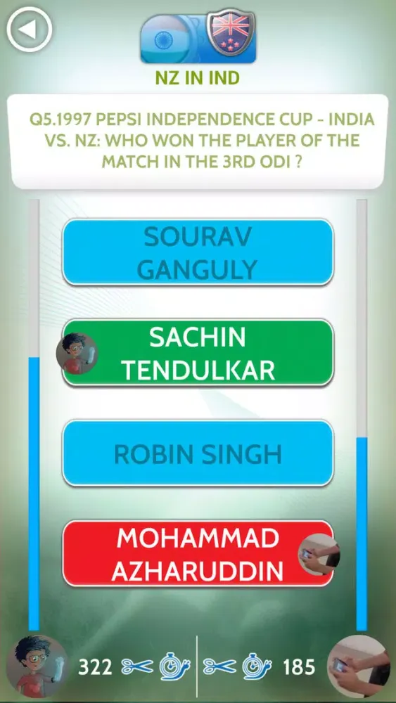 SPIN.a.4 Trivia: IND vs NZ Ekran Görüntüleri