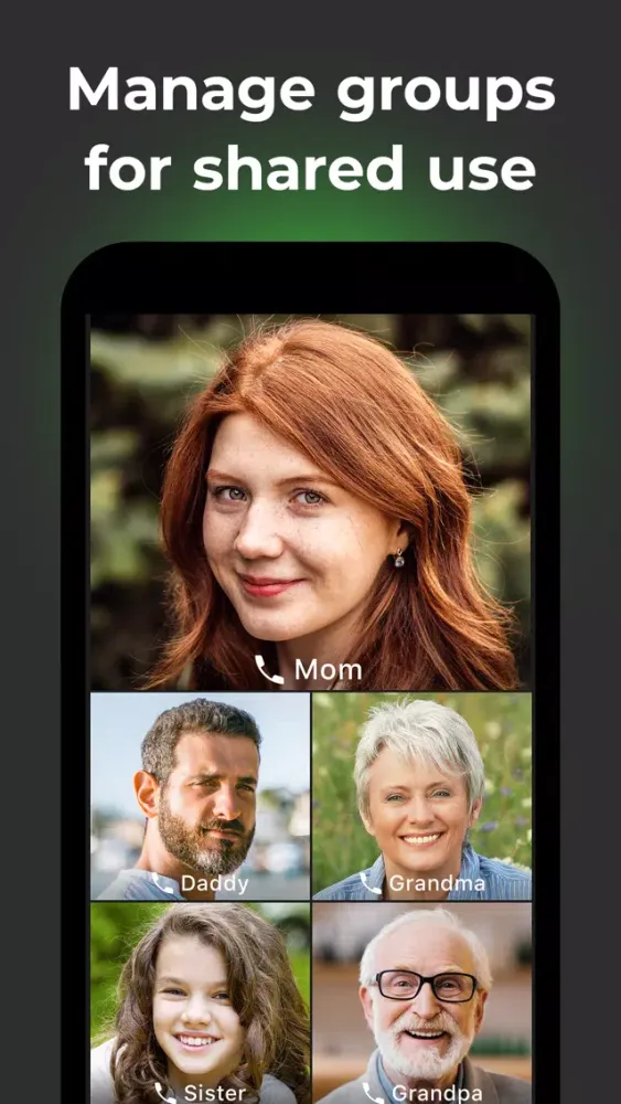 Capturas de tela do 1Tap: messenger smart dialer