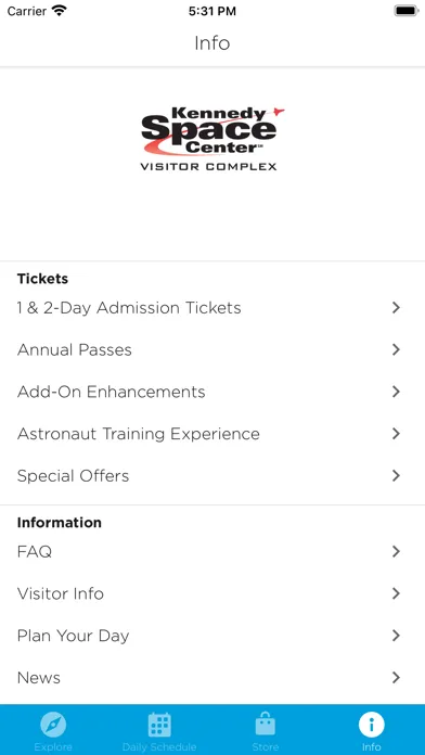 Kennedy Space Center Guide سکرین شاٹس