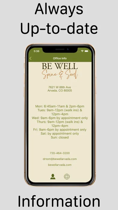 Capturas de pantalla de Be Well Spine & Soul